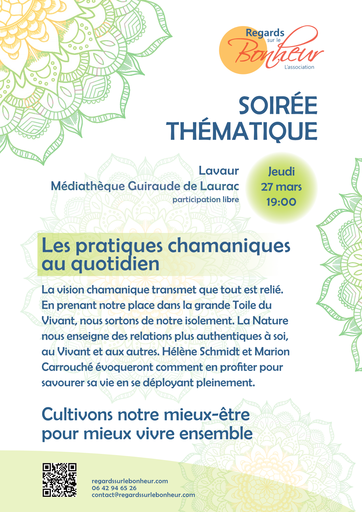 Visuel soiree thematique pratiques chamaniques